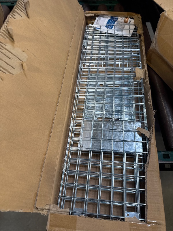 Photo 1 of Animal Trap 24"x8"x7" Cage Trap, Heavy Duty Folding Raccoon Traps, Humane Cat Trap for Stray Cats,Rabbits,Squirrels,Outdoor Small Animal Trap,Humane Catch & Release
