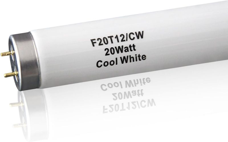 Photo 1 of (6Pack) F20T12/CW 20 Watt Cool White 24Inch Fluorescent Light Bulbs,T12 20W 24 Inch Fluorescent Tube,4100K, Replacement for F20T12/CW/ALTO, F20T12/CW/ECO, F20T12/SP41/ECO,G13 Base,1400 Lumens

