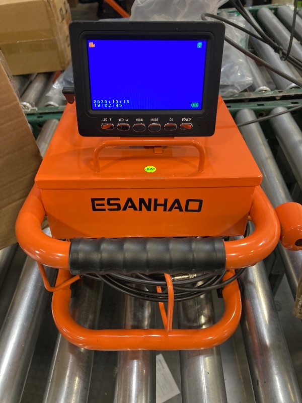 Photo 1 of Sewer Camera 100FT/30M Borescopes Plumbing Snake Pipe Inspection Camera DVR & Audio Recorder 22mm with 5600Mah Battery 4.3" IPS Screen 12 LEDs HD 1000TVL 32GB Card
