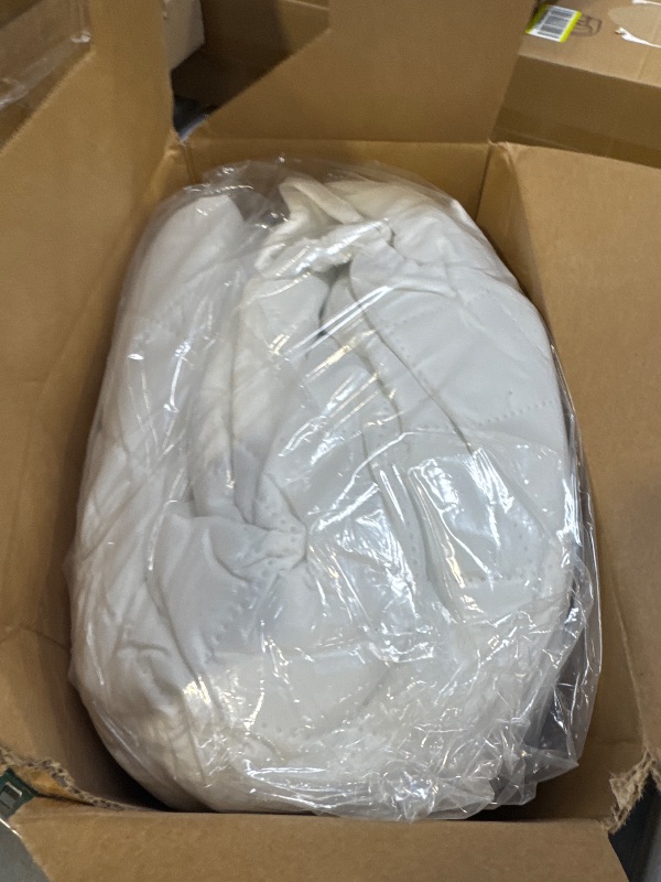 Photo 1 of Easy-Going L Shape Sofa Slipcover - Sectional Couch Cover with Chaise & Reversible Sofa Cover for Pets & Kids (X-Large, White/White)
