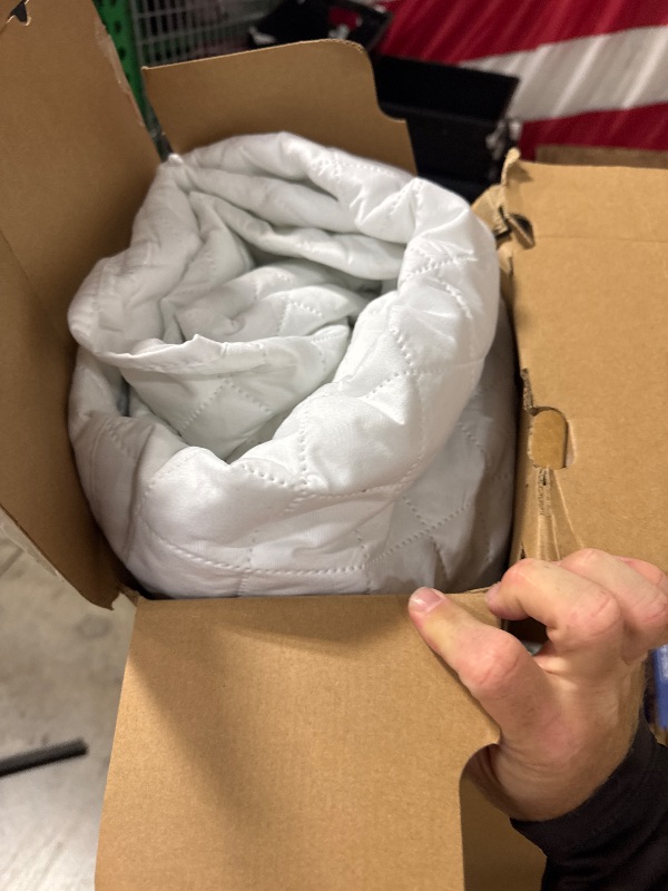 Photo 1 of Easy-Going L Shape Sofa Slipcover - Sectional Couch Cover with Chaise & Reversible Sofa Cover for Pets & Kids (X-Large, White/White)