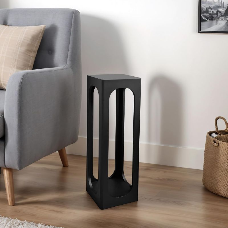 Photo 1 of Drink Table, Wood Small Space Side Table, Decorative End Table for Living Room,Badroom or Entryway Decoration, Black
