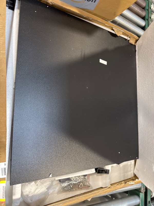 Photo 1 of Washer Dryer Countertop, 23.62" D x 23.62" W x 3.15" H, Countertop for Washer and Dryer with Non-Slip Pads and Round Corner Edge Rails, Laundry Room Organization(Black)
