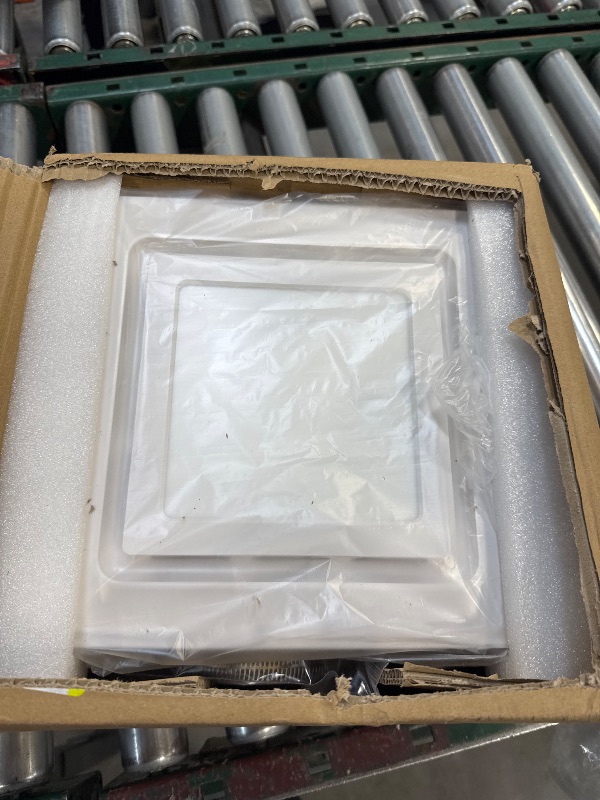Photo 1 of Bathroom Exhaust Fan with Light 10x10 IN Panel, Mounting Opening 8.3x8.3 IN 130CFM Ultra Quiet 1.0 Sone Exhaust Fan with 1500lm 6000K Light Ventilation Fan Combo for home, office etc
