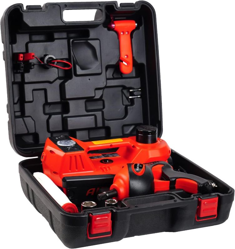 Photo 1 of STANDTALL Electric Car Jack Kit 5 Ton 12V Electric Jack for Car with Impact Wrench and Tire Inflator Pump for SUV Sedan Truck Change Tires Garage Repair
