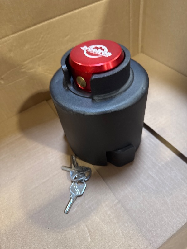 Photo 1 of Trailer Lock, Upgrade Anti Theft Heavy-Duty Steel Trailer Hitch Locks, Camper Accessories for RV, Trailer, Boat, Pickup
