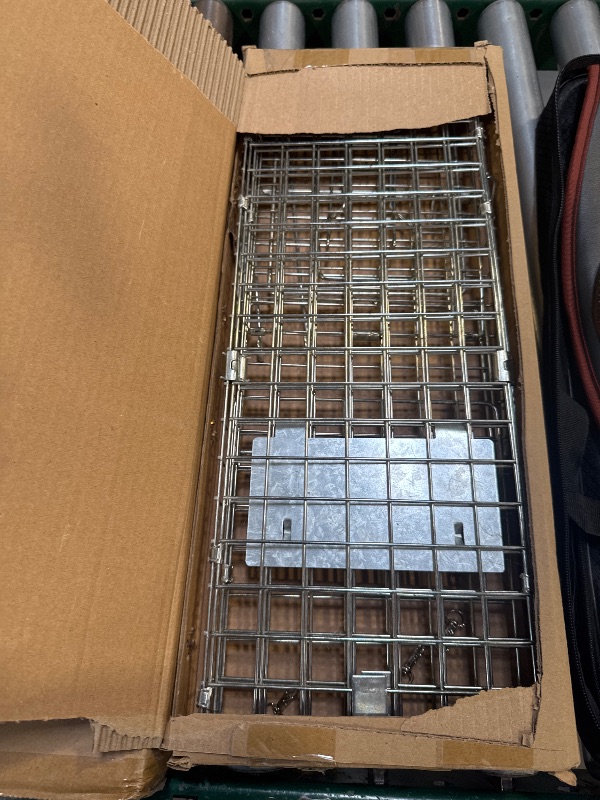 Photo 1 of Heavy Duty Squirrel Trap Humane Animal Live Cage, Small Rabbits Trap No Kill Live Catch and Release One - Reusable,Chipmunks,Squirrels,Weasel and More Rodents Humane Traps for Indoors and Outdoors Use
