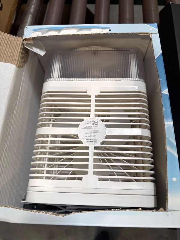 Photo 1 of Small Air Conditioner w/ 3 Speeds&3 Modes, Remote, 1100ML Tank Humidifier, 8-Cube Ice Tray, 120° Oscillating, 4 IN 1 Portable Air Conditioners, 7-Color Light, 4H Timer Desk AC Unit for Bedroom
