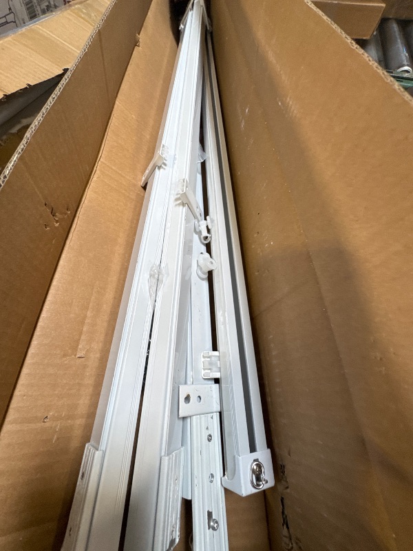 Photo 1 of Ceiling Mount Curtains Track Room Divider Privacy Partition Separator Curtain Tracks Rods Heavy Duty RV Shower Outdoor Rail Clip Hook Set, WHITE  3-12ft
