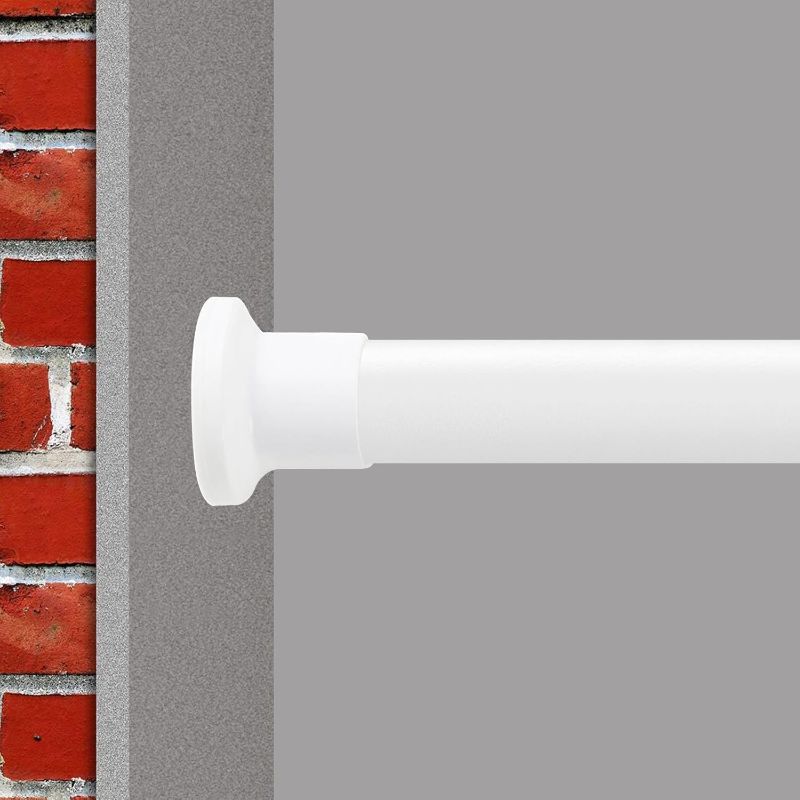 Photo 1 of Tension Curtain Rod 123-161 Inch Premium Curtain Tension Rods,No Drilling,No-Fall Down,Adjustable Tension Rod,Spring Tension Rods,Adjustable Tension Curtain Rod For Heavy Duty Curtains
