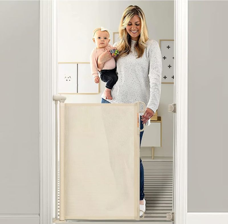 Photo 1 of Retractable Safety Gate , Cream 