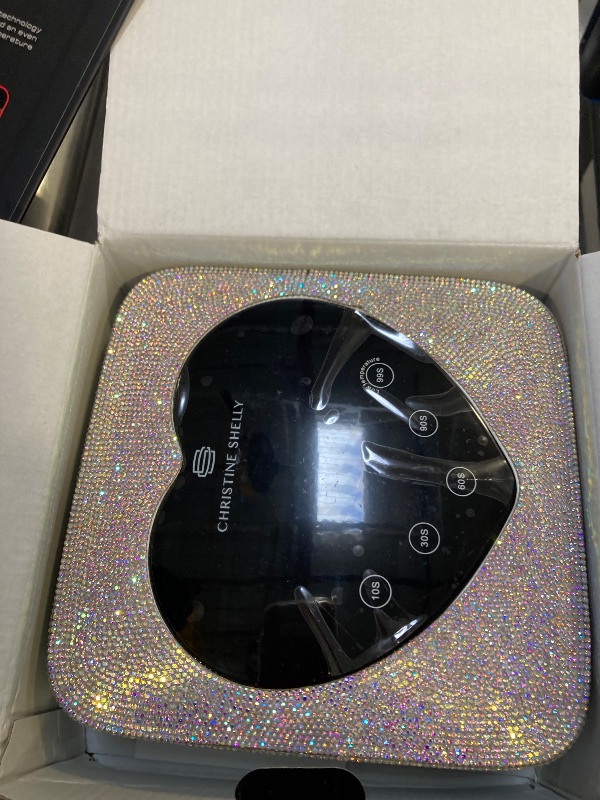 Photo 1 of CHRISTINE SHELLY UV LED Nail Lamp 72W Rechargeable Sparkly Wireless Nail Dryer Gel Polish Light with 5 Timer Setting Professional Quick Dry Curing Lamp with Display Auto Sensor for Salon & Home