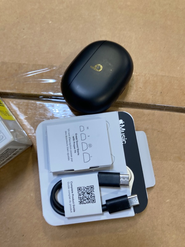 Photo 1 of See notes picture………….Beats Studio Buds + | True Wireless Noise Cancelling Earbuds, Enhanced Apple & Android Compatibility, Built-in Microphone, Sweat Resistant Bluetooth Headphones, Spatial Audio - Black/Gold