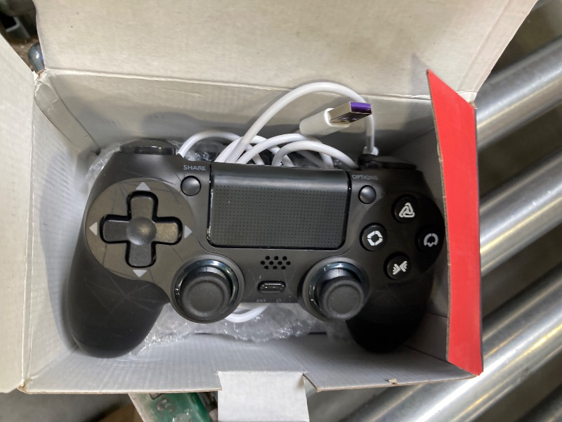 Photo 1 of GamingBoy 2 Pack Wireless Controller for PS4, Light-up RGB Remote Control for Ps4/PC with Hall Effect Joystick/1000mAh Battery/Type-C/Dual Vibration/6-Axis Gyro/Audio Jack/Touch Pad?White Black?