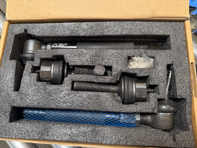 Photo 1 of KSP Heavy Duty Tie Rods for 1999-2007 Chevy GMC Silverado Sierra 1500, 0-6" Adjustable Tie Rod Ends Kit Fit Escalade Avalanche Suburban Tahoe Yukon 4x4 Trucks Only, 2PCS Front Lower Tie Rod Links