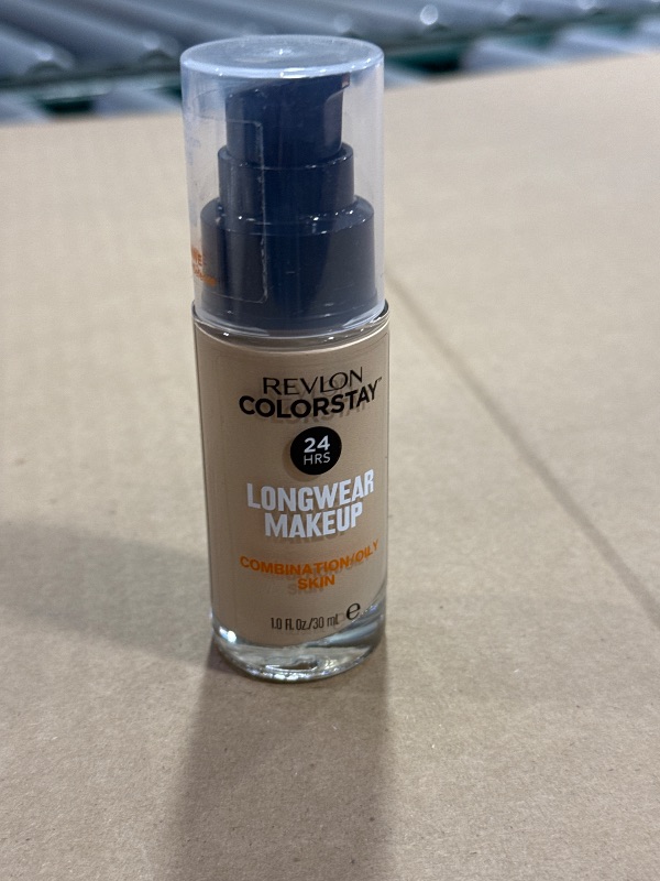 Photo 1 of Revlon Liquid Foundation, ColorStay Face Makeup for Combination & Oily Skin, SPF 15, Medium-Full Coverage with Matte Finish, 285 Shell, 1 Fl Oz