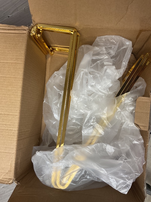 Photo 1 of Large Plate Holder Display Stand - 10 inch Tall Plate Stands for Display - Metal Picture Frame Stand - Big Tabletop Easel Stand for Decorative Plates | Platter | Book | Plaque | Tile - 3 Pack - Gold