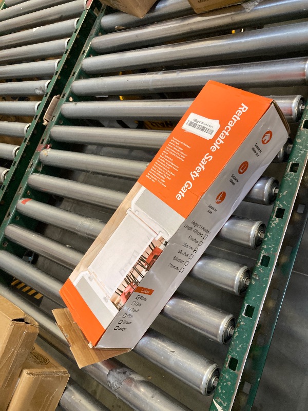 Photo 1 of 14" H Dog Gate - Puppy and Small Dog Gates, Retractable Mesh Step Over Pet Fence, Expands Up to 59" Indoor/Outdoor, Perfect for Doorways & Stairs