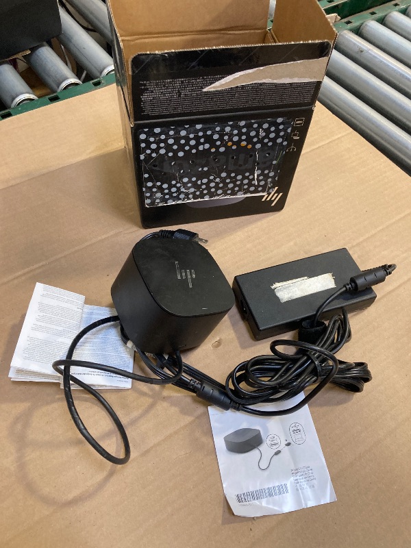 Photo 1 of HP Thunderbolt 120W Dock G4, G4 Docking Station for Laptop Dual Monitor, with 120W AC Adapter, HDMI & DP Cable & USB-C Cable