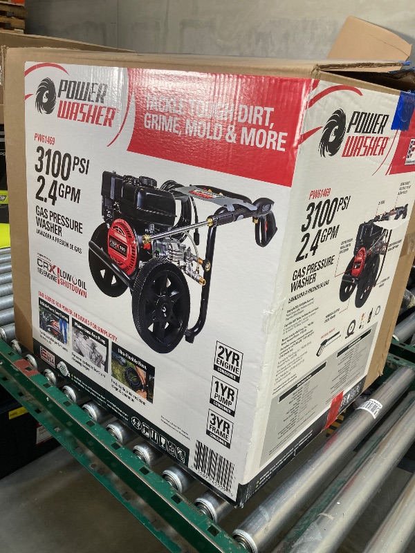 Photo 1 of 3100 PSI 2.4 GPM Cold Water Gas Pressure Washer with 163cc Engine