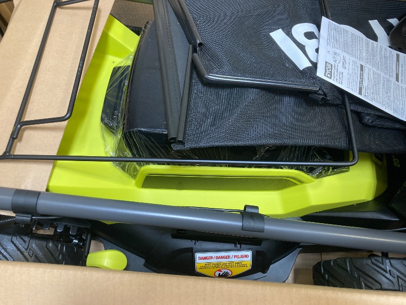 Photo 1 of RYOBI ONE 40V HP Brushless 20 in. Cordless Battery Walk Behind Push Mower with 6.0 Ah Battery and Charger, Gray, RY401170VNM