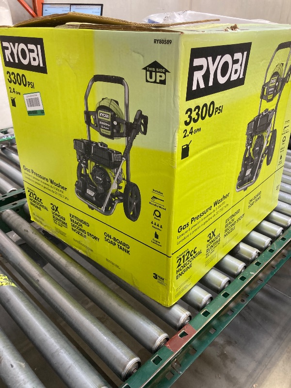 Photo 1 of 3300 PSI 2.4 GPM Cold Water Gas Pressure Washer with 212cc Engine