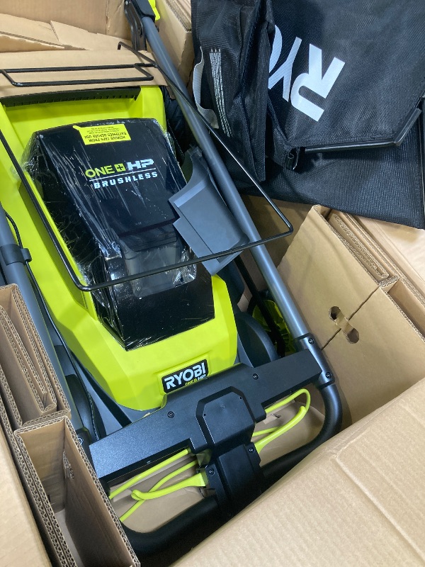Photo 1 of ONE+ HP 18V Brushless 20 in. Cordless Battery Walk Behind Self-Propelled Lawn Mower w/ (2) 6.0 Ah Batteries and Chargers