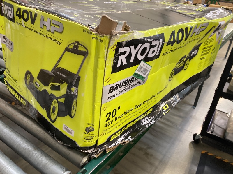 Photo 1 of 40V HP Brushless 20 in. Cordless Electric Battery Walk Behind Self-Propelled Lawn Mower with 6.0 Ah Battery and Charger