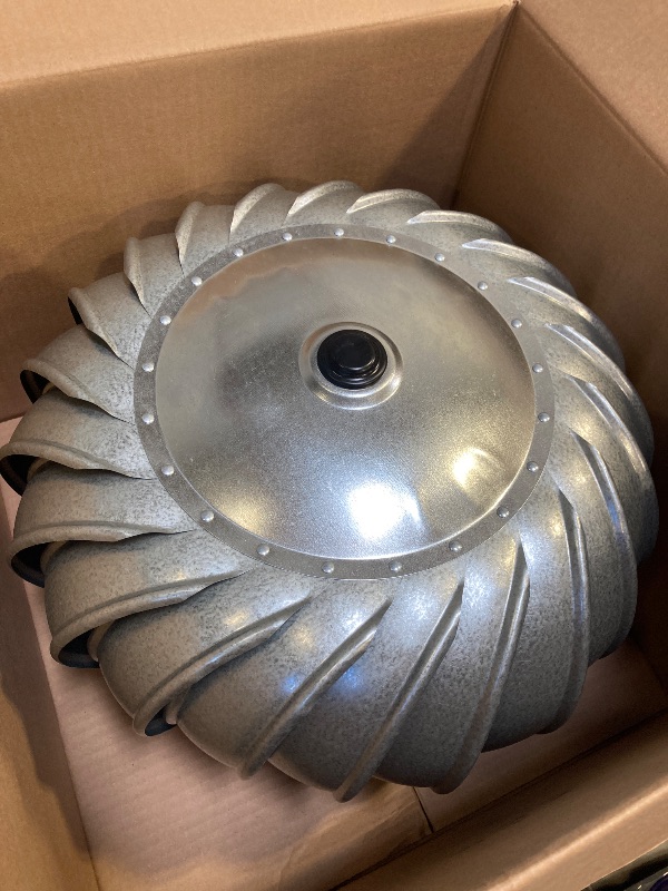 Photo 1 of Master Flow 12 in. Galvanized Internally Braced Turbine Head in Mill GTH12IMI