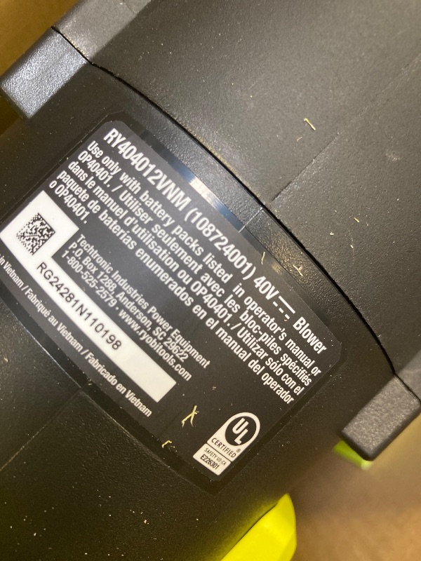 Photo 1 of 40V 450 CFM JET FAN BLOWER