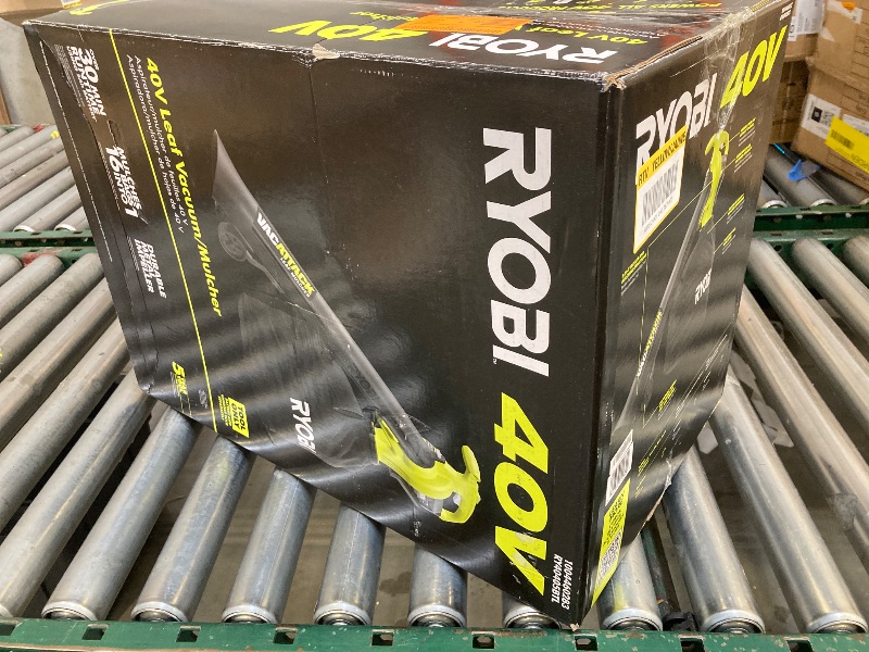 Photo 1 of RYOBI 40-Volt Lithium-Ion Cordless Battery Leaf Vacuum/Mulcher**** (Tool Only)
