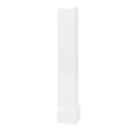 Photo 1 of Avondale/Leyton 5.75 in. W x 5.75 in. D x 34.5 in. H Corner Post End Panel in Alpine White