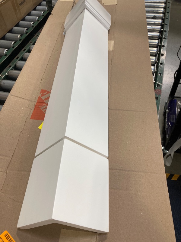 Photo 1 of Avondale/Leyton 5.75 in. W x 5.75 in. D x 34.5 in. H Corner Post End Panel in Alpine White