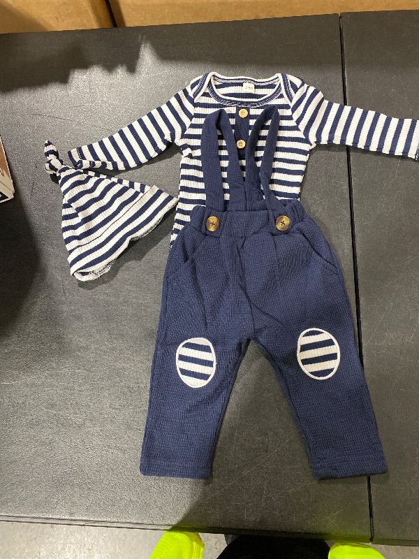 Photo 1 of 3/6M  Newborn Infant Baby Boy Clothes Print Long Sleeve Bodysuit + Pants
