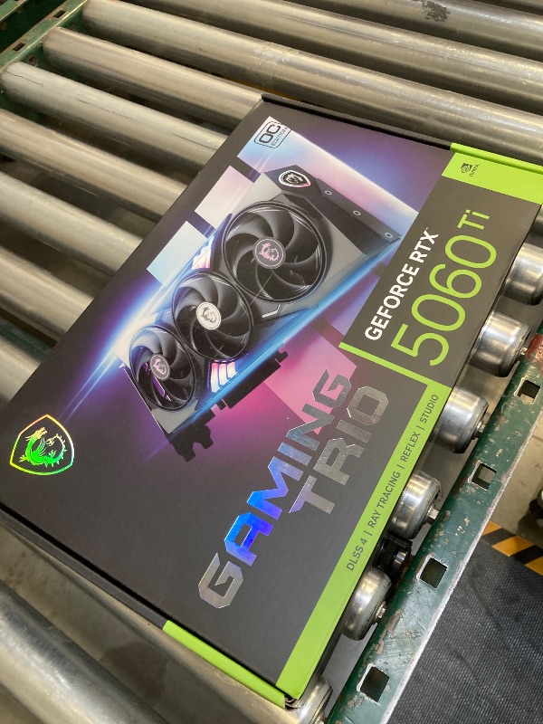 Photo 1 of MSI Gaming RTX 5060 Ti 8G Gaming Trio OC Graphics Card (8GB GDDR7,TBA-bit, Extreme Performance: TBA MHz, DisplayPort x3 2.1a, HDMI 2.1b, NVIDIA Blackwell Architecture)