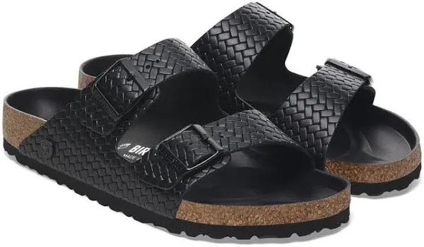 Photo 1 of Generic  Women's Arizona Woven Embossed Sandals, Black, 8-8.5 Medium US