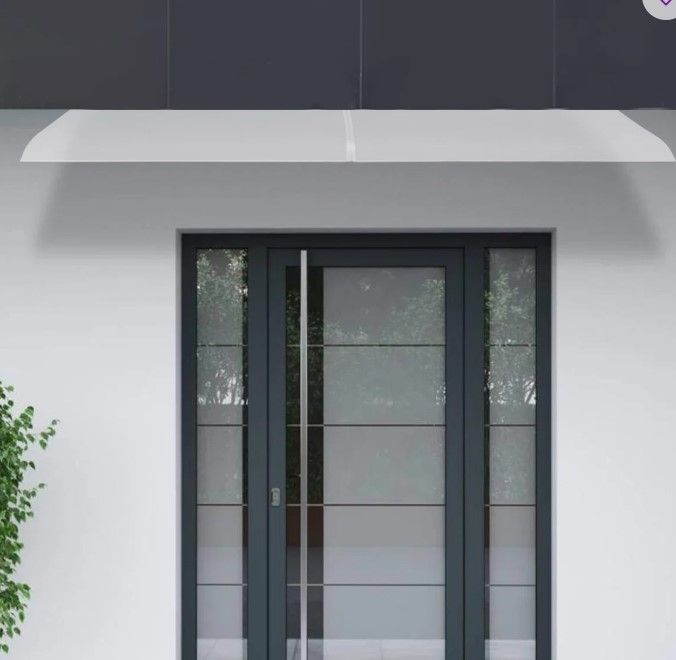 Photo 1 of Door Awning Outdoor, Curved Window Awning Canopy Rain Shelter Cover, rain and Snow Resistant, UV Resistant Garden Awning for Windows, Patio, Deck, Balcony