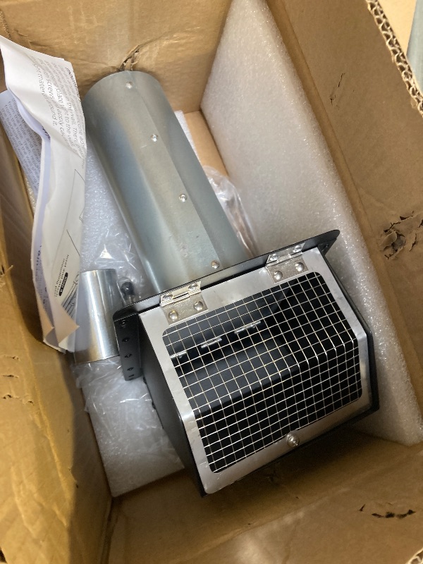 Photo 1 of 3 Inch Dryer Vent Cover Wall Vent Hood with Screen and Damper,Outdoor Dryer Vent Covers Outside Exhaust Vent Cover for Duct Air Ventilation,Wall Mount Extractor Vent Cap,Galvanized Steel,Black