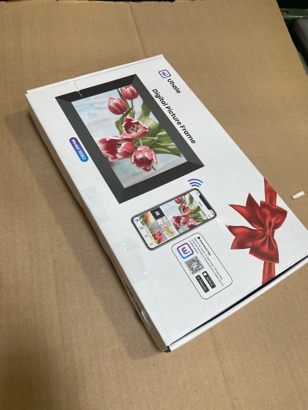 Photo 1 of Uhale Digital Picture Frame 32GB Storage 10.1 Inch WiFi Electronic Photo Frames SD Card Slot IPS Touch Screen HD Display Auto Rotate Slideshow Share Videos Photos Instantly Send Wishes Remotely