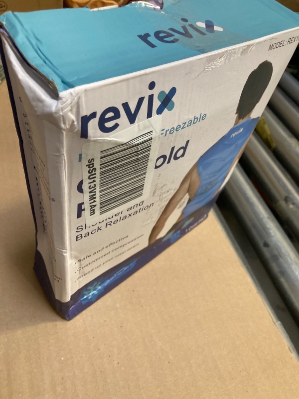 Photo 1 of REVIX Large Ice Pack for Shoulder and Back with Straps, Reusable Full Back Ice Pack Wrap Cold Compression Therapy for Discomfort and Fatigue Relief, Post-Workout Recovery