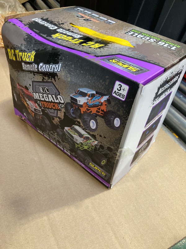 Photo 1 of Kidcia 1:16 Scale RC Monster Truck - 2.4GHz All Terrain Car for Kids 4-12, 20 Km/h Off Road RC Truck, Christmas or Birthday Gift