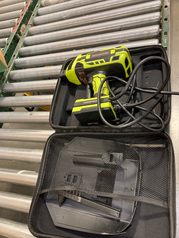 Photo 1 of Handheld Welder Machine, 110V IGBT Inverter Portable Welding Machine with 6 Variable Current Adjustment 20-120Amp Welding Output Portable ARC Welder for 1/16"-1/8" Welding Rods (Green)
