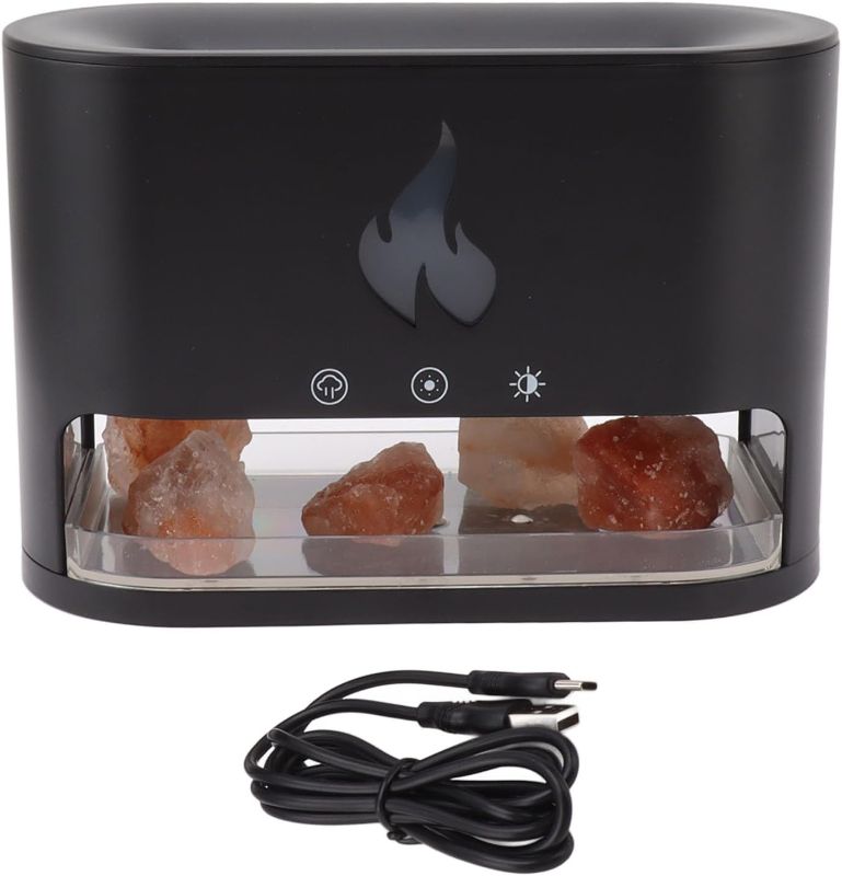 Photo 1 of 250ml Flame Air Diffuser Humidifier, Essential Oil Diffuser, 7 Colors Flame Aromatherapy Diffuser for Home Use Office Use Gift
