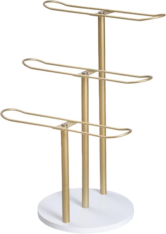 Photo 1 of Kangnice Stylish Gold Headband And Jewelry Organizers Rack Sturdy Alloy Space Saving Designs Display For Accessories
