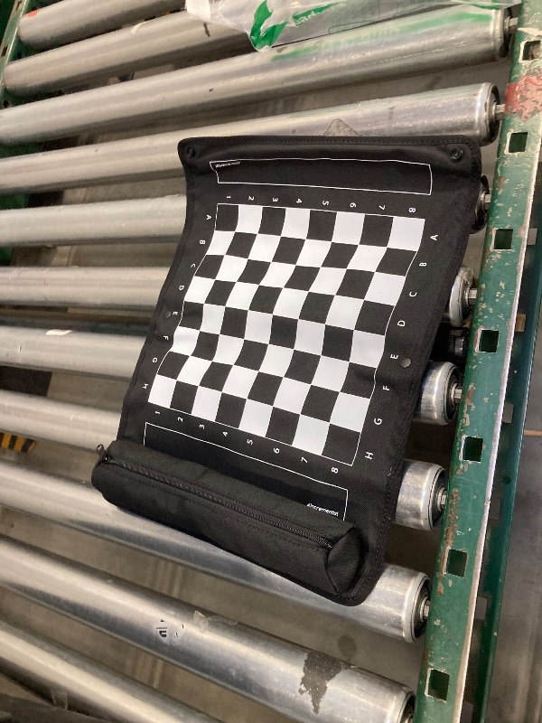 Photo 1 of MagBoard by Incremental 3-in-1 Roll-Up Magnetic Travel Games: Chess, Checkers, Backgammon
