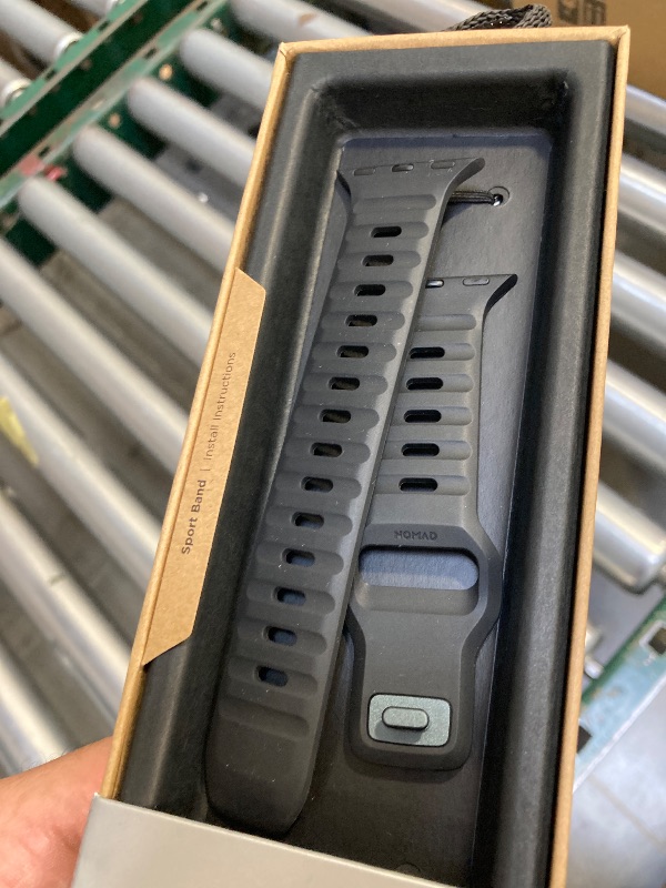 Photo 1 of Nomad Sport Band - 45mm | Black Apple watch ultra 2 band, Designed to give your Apple Watch a modern and athletic look for intense workouts and everyday wear, Compatible with New Series 11, Ultra 1-3, Series 1-10, and SE