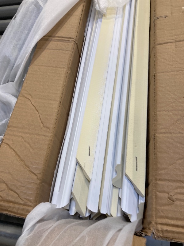 Photo 1 of 3 Sets Premade Accent Wall Molding Kit?Accent Wall Panels for Interior Wall Decor,All Edges precut, Chair Rail Moulding Trim for Home Moulding Decoration (?54 x 24 in??High-Low Type?)