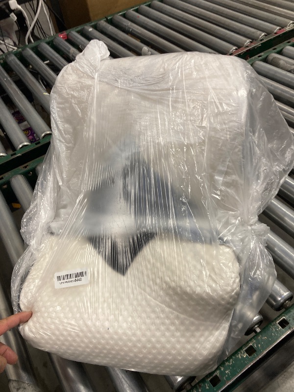 Photo 1 of Osteo Cervical Pillow for Neck Pain Relief, Hollow Design Odorless Memory Foam Pillows with Cooling Case, Adjustable Orthopedic Bed Pillow for Sleeping, Support for Side Back Sleepers