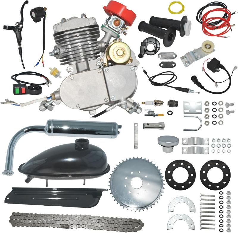 Photo 1 of 80CC Electric Start Bike Engine Kit - Upgrade Your 26"-28" Bike with Ease, No Manual Pull or Pedal Needed, Quick Electric Start, Enhanced Performance & Smooth Riding

