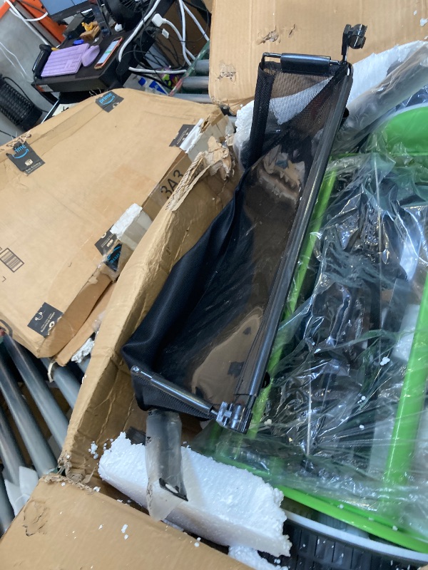 Photo 1 of 12 Inch Manual Push Reel Lawn Mower with Adjustable Mowing Height, 5 Blades and Collection Bag, Push Lawn Sweeper Grass Catcher Outdoor Power Tools for Picking up Leaves,Grass and Debris on Lawns